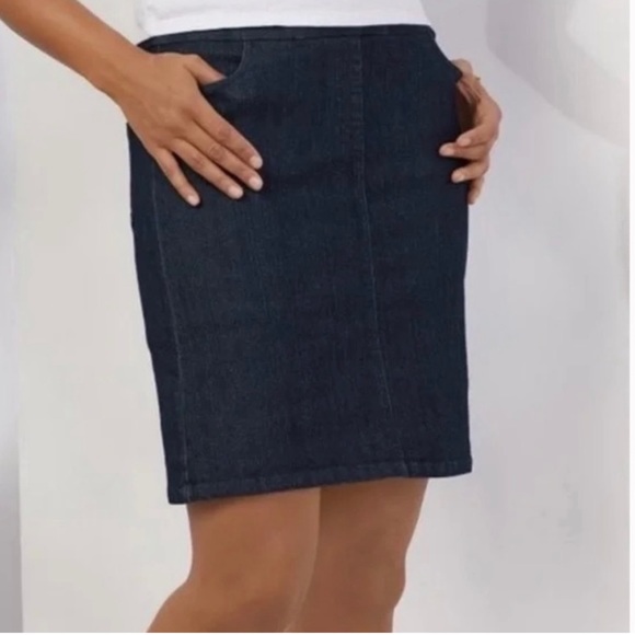 SOFT SURROUNDINGS DENIM SKORT SIZE (XL) - Picture 1 of 9